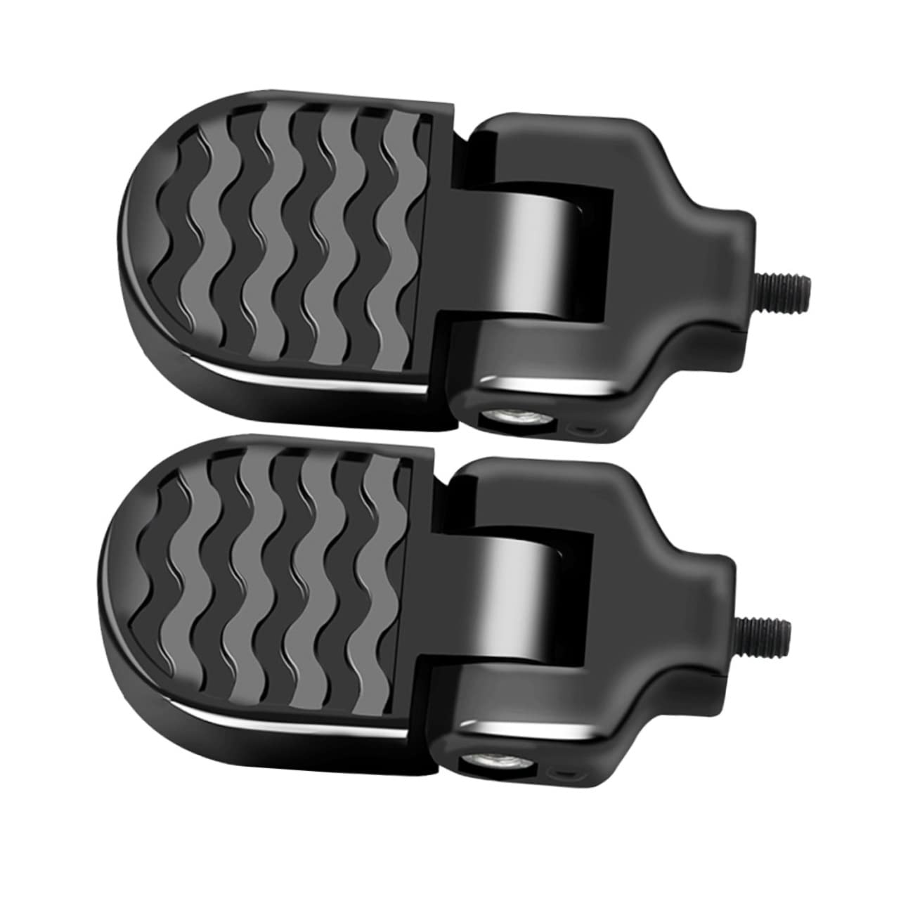 Gogogmee 1pair Mountain Bike Rear Foot Pegs Aluminum Alloy Foldable Footrest for Comfortable Backseat Support for Boys and Girls Seats and Easy Installation