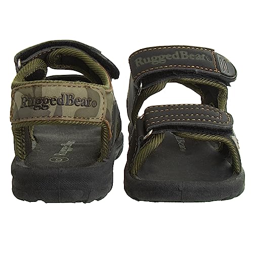 Image of Rugged Bear Kids Boys Girls Open-Toe Outdoor Sport Water Sandals - beach pool slide adjustable strap shoes athletic summer (Toddler /Little Kid /Big Kid)