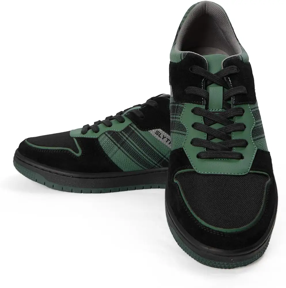 The Souled Store Official Harry Potter: Slytherin Mens and Boys Regular fit Graphic Printed Multicolored Men Low Top Sneakers