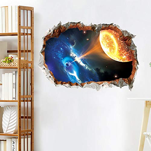 Vinilos decorativos 3D efecto agujero negro pack 2 miniatura 3