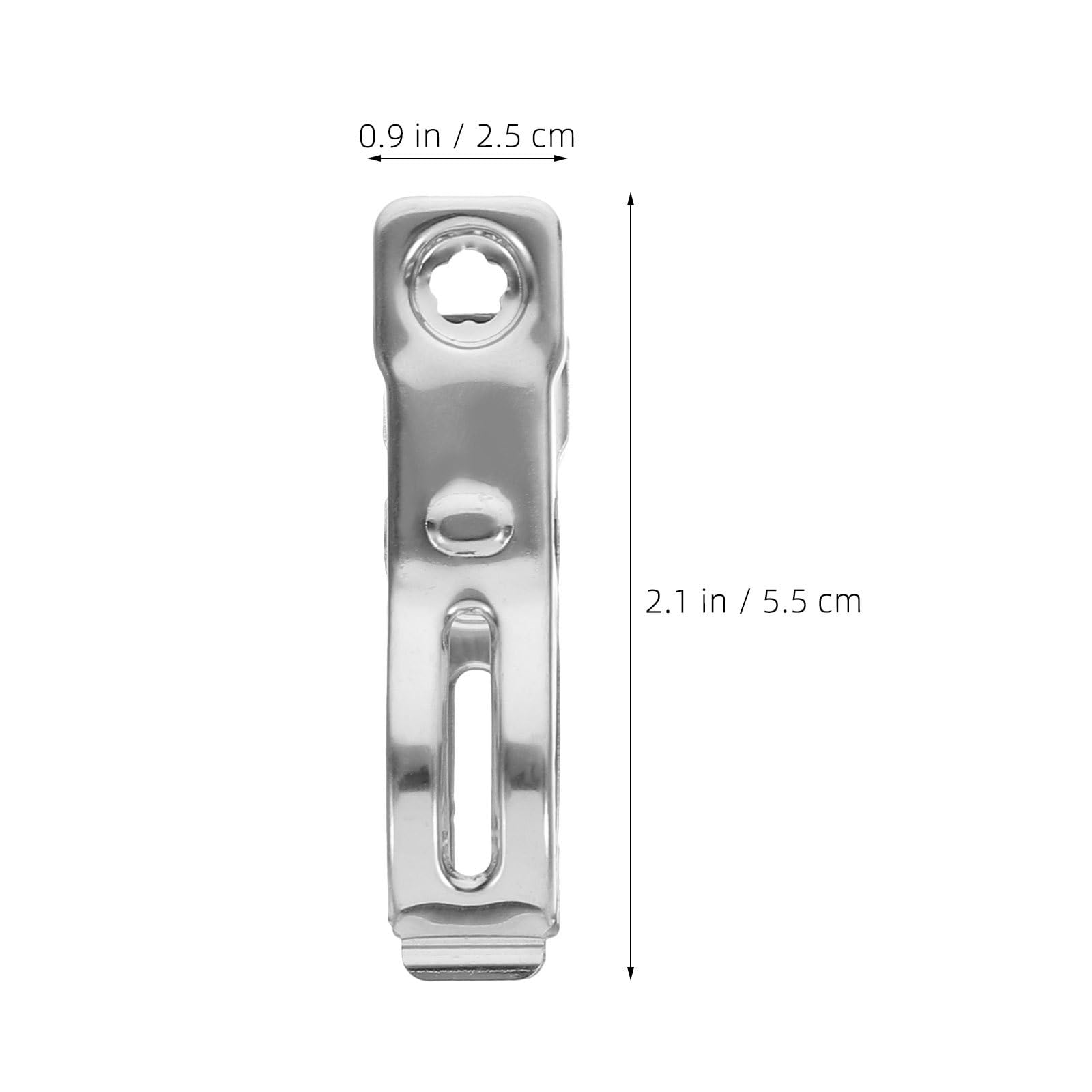 Lurrose 80 mollette per bucato - Mollette in acciaio inossidabile da 5,6 cm - Clip per confezioni alimentari e sacchetti di patatine per bucato e cucina