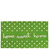 Laroom Felpudo Sweet Home Verde, Green, 40x70xH1,8cm