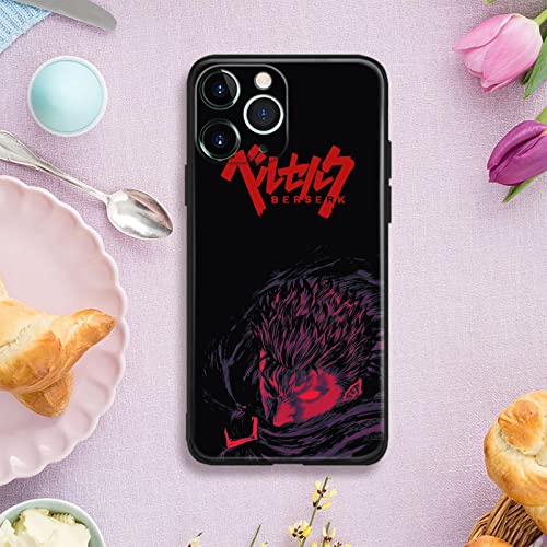 Japanese Anime Shockproof Soft Silicone Cell Phone Cases Manga Protective Tpu Cover Shell (For Iphone 14 Pro,Guts Berserk) #TOP3