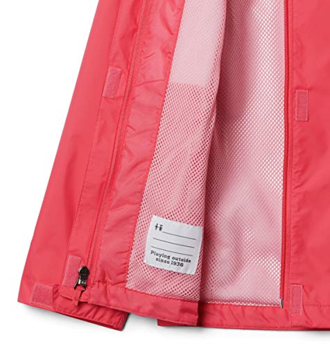 Image of Columbia Youth Girls' Arcadia Jacket, Waterproof & Breathable Bright Geranium