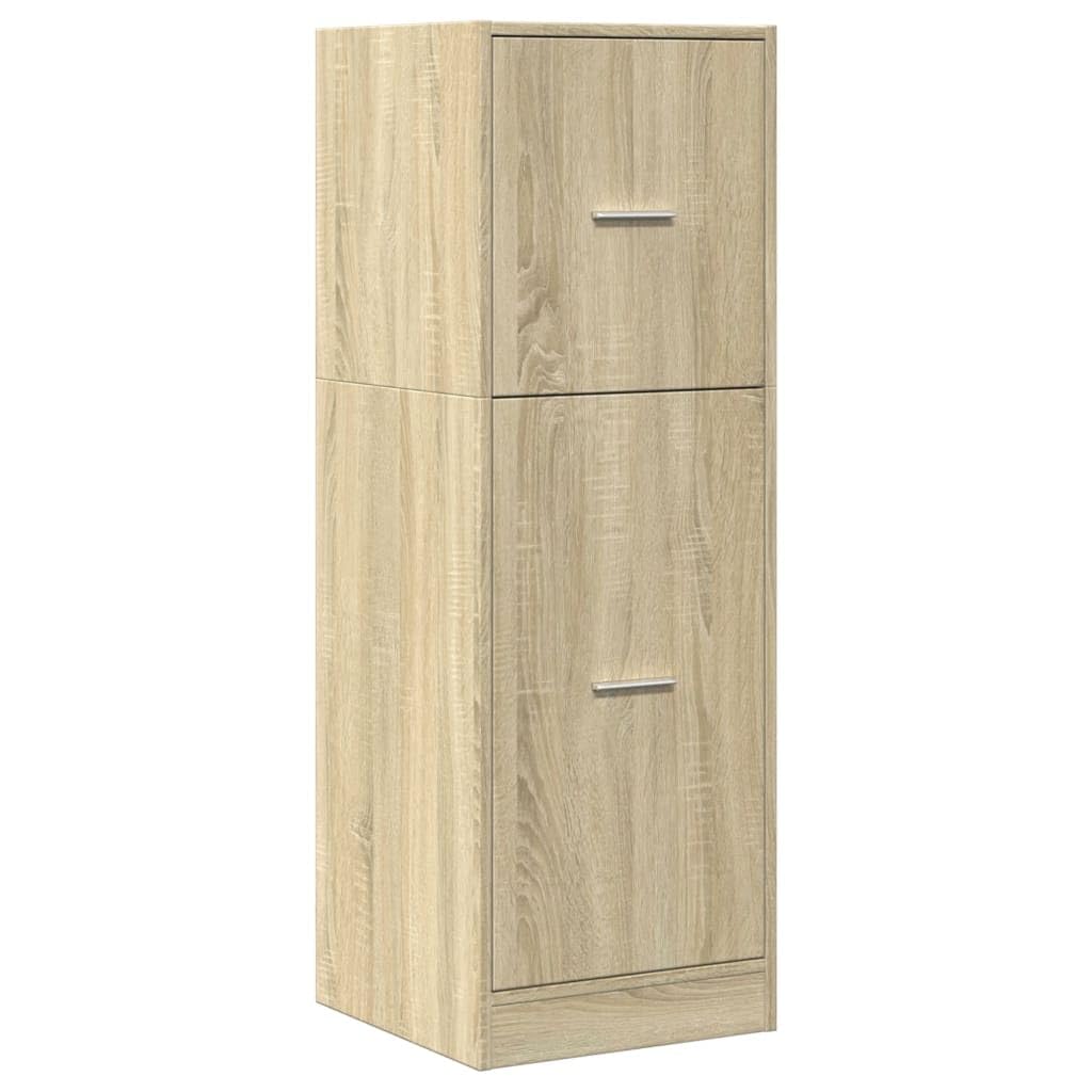 vidaXL Apothecary Cabinet, Storage Cabinet for Living Room, Apothecary Chest with Drawer, Cupboard, Modern Style, Sonoma Oak Engineered Wood — image 1