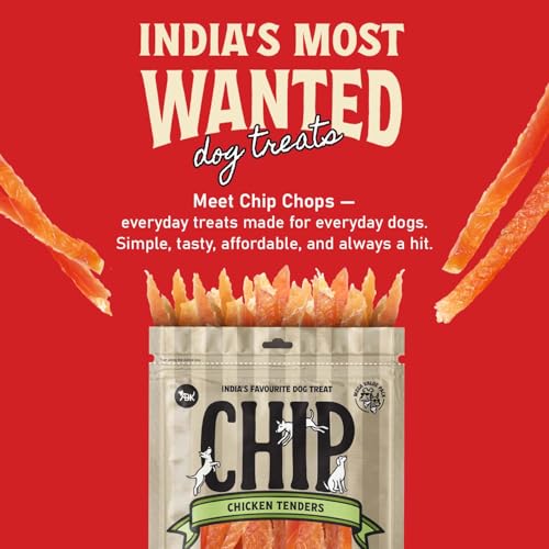 Image of Chip Chops Chicken Tenders Dog Treats, High Protein Low Fat Healthy Snacks Ideal for Training and Reward Treats for Dogs, Suitable for All Breeds, 250g - Pack of 3