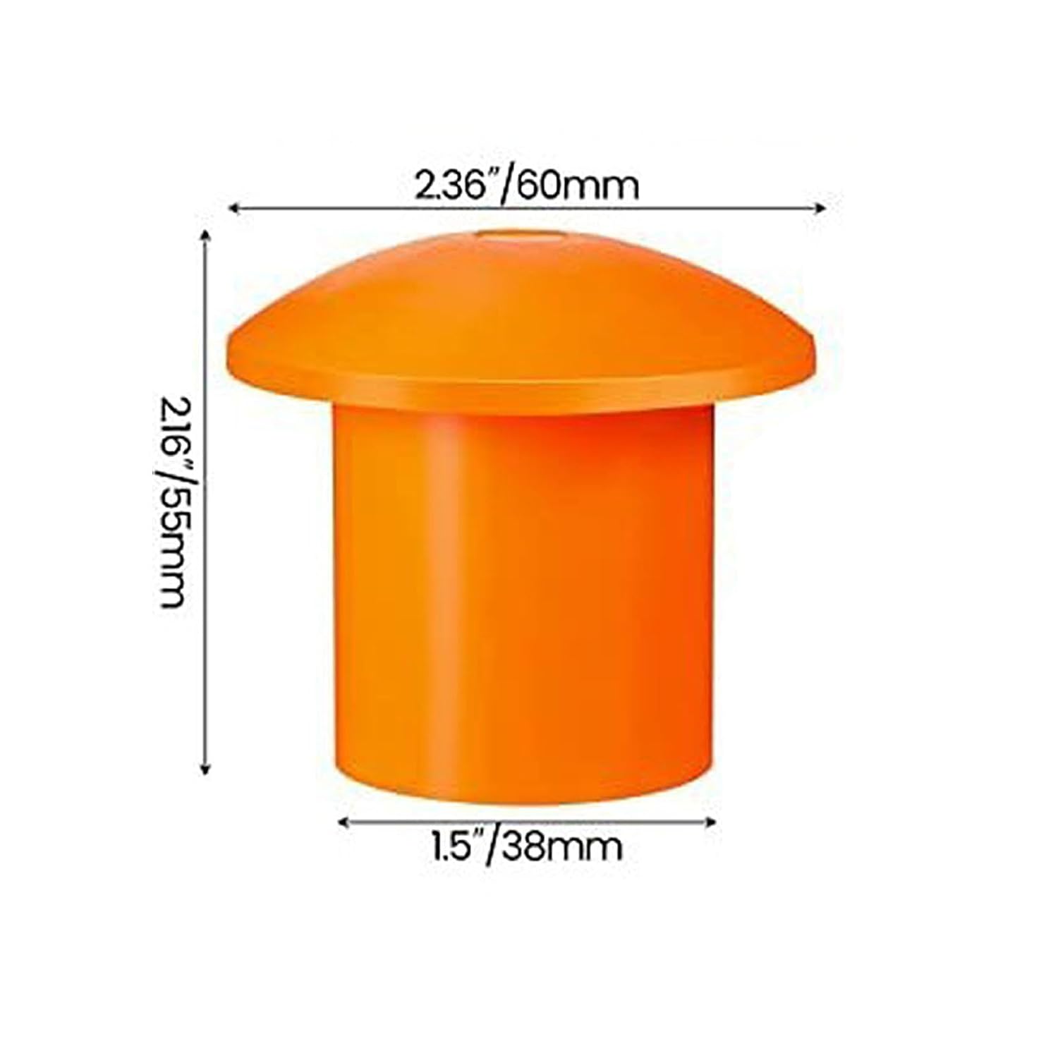 100PCS Weatherproof Construction Rebars Caps Mushroom Rebars End Covers for Construction Workers Caps
