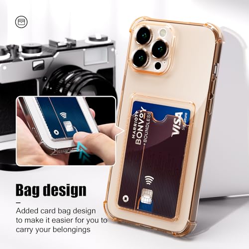 Image of AKABEILA Case for iPhone 15 Pro Purple Cute Phone Case Soft TPU Wallet Case Slim Bag Cover Shockproof with Card Slot Holder