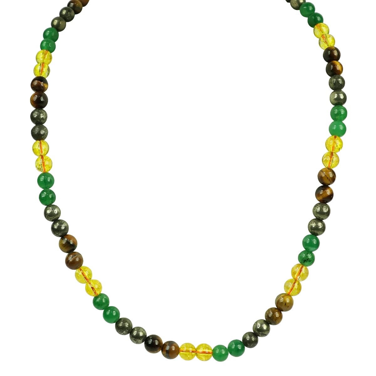 Crystu Natural Wealth Pyrite Citrine Green Aventurine 6mm Round Bead Mala Money Magnet Necklace Crystal Gemstone Mala For Reiki And Crystal Healing (B0CMQKBW34) Amazon Price History, Amazon Price Tracker