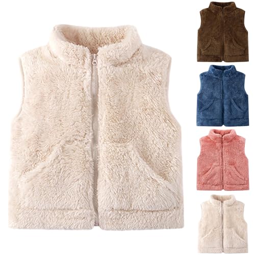 Toddler Fleece Vest with Pockets for Fall Winter