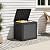 NBYSGO Outdoor Storage Box, Resin Deck Boxes Indoor and outdoor, Waterproof Storage Box Lockable Lid (Black, 31 Gallon)