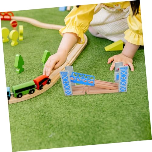 Pont en bois pour train miniature Healeved, accessoire de modélisme durable