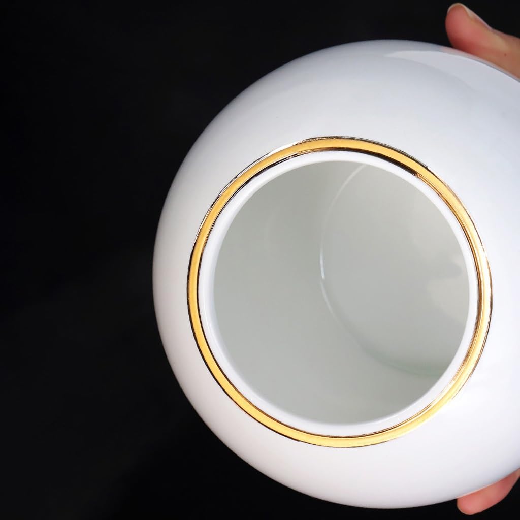 LYGSWDB Słoik cukru Opakowania na herbatę Słoik porcelanowy, Ceramiczny słoiczek na herbatę z zieloną herbatą, Słoik do przechowywania herbaty w gospodarstwie domowym, Ozdoby do dekoracji wnętrz