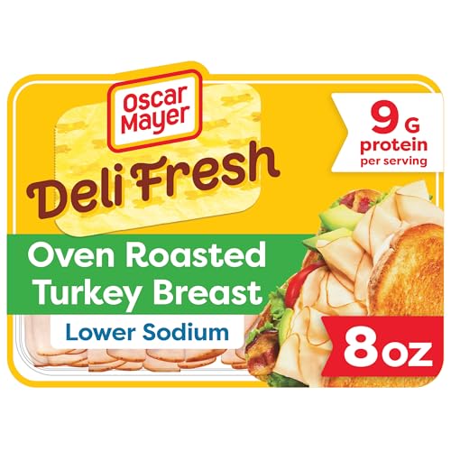 Oscar Mayer Deli Fresh Oven Roasted Turkey Breast with 34% lower sodium, 8 oz Pack