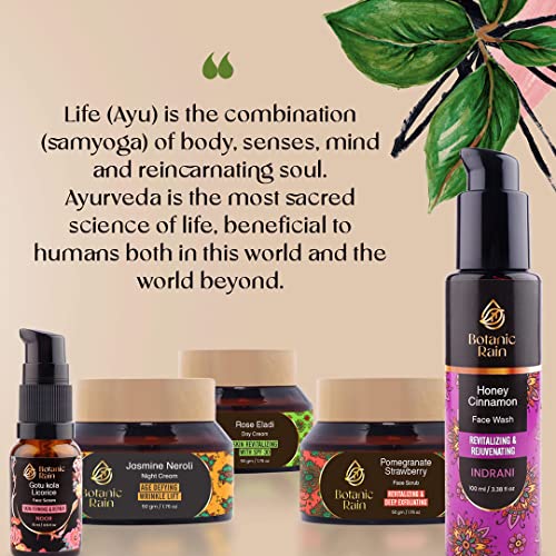 Botanic Rain Natural Face Wash With Honey & Cinnamon For All Types Of Skin, Gentle Foaming Hydrating Ayurvedic Organic Facewash, Anti-Aging Facial Cleanser - 3.38 Ounces … #TOP5