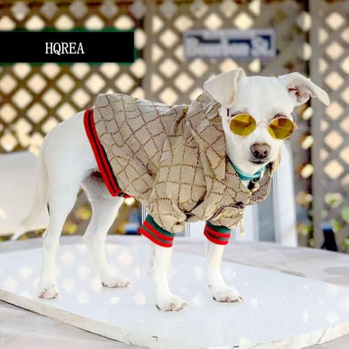 Dog Hoodie Luxury Winter Small Dog Jacket Clothes Classic Designer French Bulldog Teddy Pug Puppy Clothes(S) - Image 7