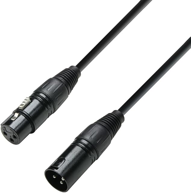 Adam Hall 3 Star Series 1,5 m XLR męski na XLR żeński kabel DMX