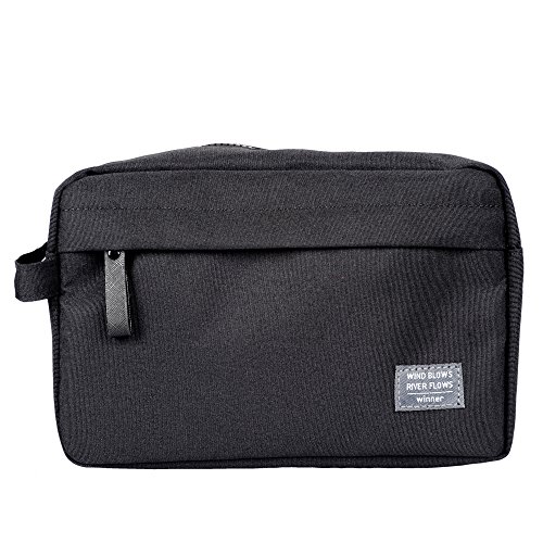 Preisvergleich Produktbild Dececos, Herren Kulturtasche Schwarz Schwarz 9.4 * 4.5 * 6.2