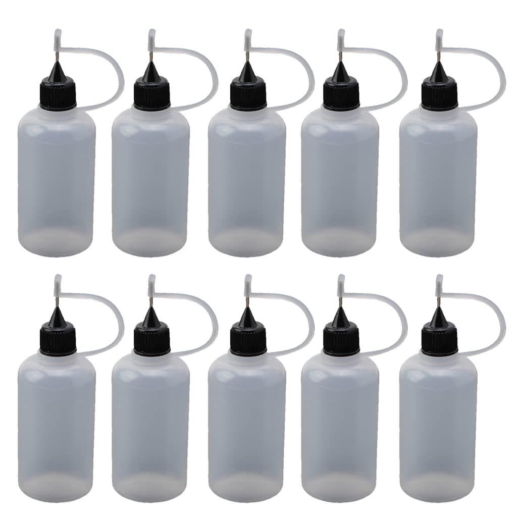 YUOIUX Glue bottle 10Pcs Needle Tip Bottle Dropper Bottles for Small Gluing Projects Paper Quilling Craft Acrylic Painting