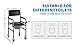 EldHilfe Bedside Commode Chair Foldable Height-Adjustable Toilet Chair with PU Seat 3