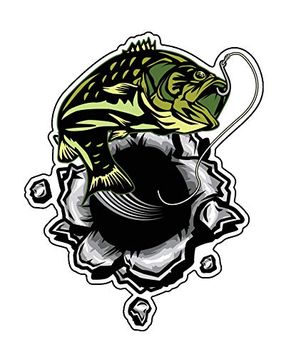 Sticker pêche de qualité supérieure en vinyle résistant pour camion et PC