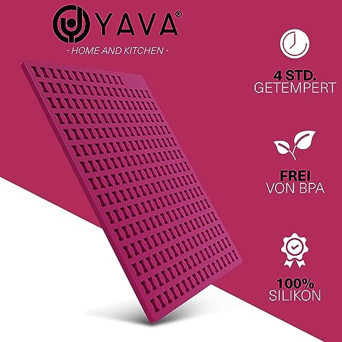YAVA® Mini Knochen (2cm) Backmatte Hundekekse, Premium Silikon Backmatte für Hundeleckerli, Leckerli Backmatte für Hunde, Backmatten für Hundeleckerlies, Backform, Pralinenform, BPA-frei (Bordeauxrot)