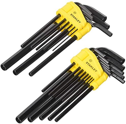 STANLEY Hex Key Set, Long Arm, SAE & MM, 22-Piece (85-753)