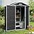 Shaical 6x4 FT Outdoor Storage Shed with Floor Included, Resin Storage Shed with Window and Vents, Lockable Door Waterproof Plastic Sheds for Garden, Patio, Backyard, Yard, Lawn, Black