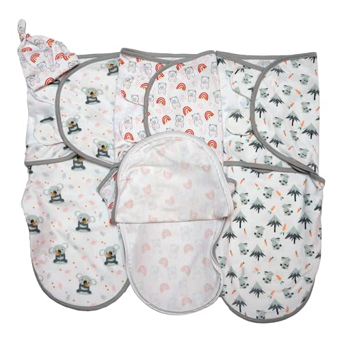 Image of 3 Pack Organic Swaddles Sacks For Newborns, Baby Girls, Boys, Soft & Snug Newborn Sack, Nursery Swaddling Blankets