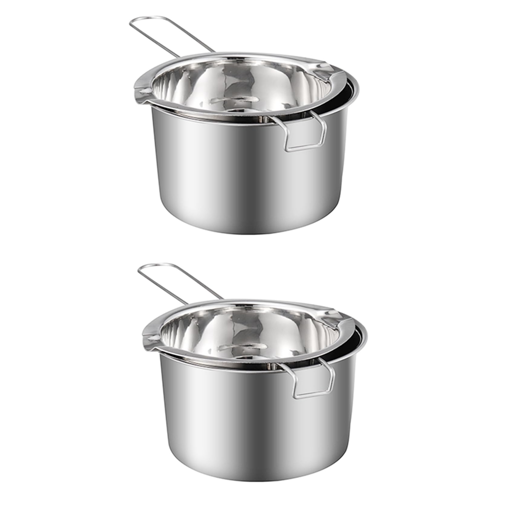 Hndhbfgrt 2X Chocolate Melting Pot (304 Stainless Steel) 400Ml Double Boiler Butter