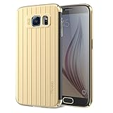 Galaxy S6 Case - Poetic Samsung Galaxy S6 Case [View Series] - [Lightweight] [Thin] [Metallic Color][Touch-Sensitive Cover] [Easily answer/reject calls] Polycarbonate Cover Case for Samsung Galaxy S6 Gold/Black (3-Year Manufacturer Warranty From Poetic)