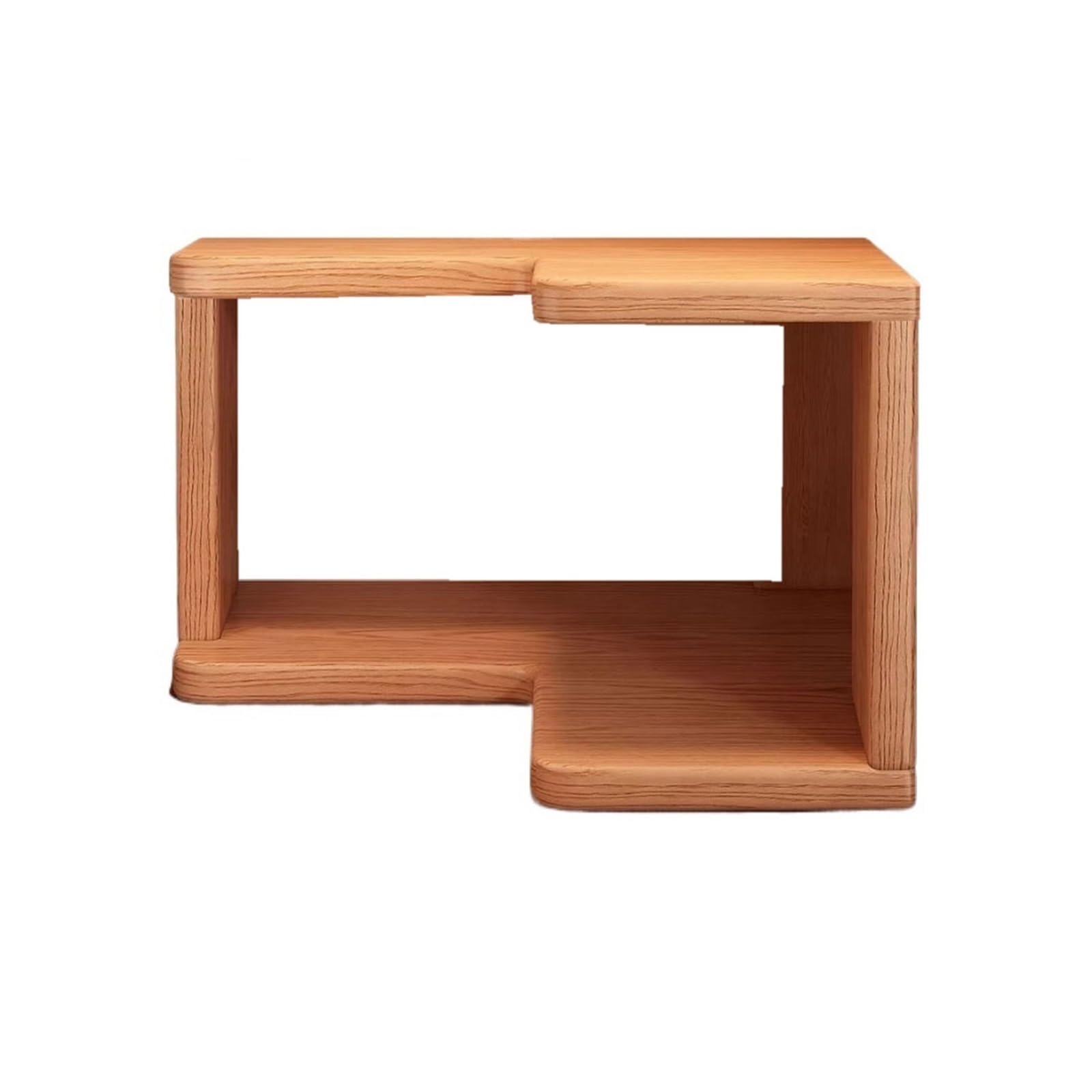 Cenz-888 Portable Bookshelf Desktop Wooden Minimalist Small Bookshelf Home Corner Organizer Shelf Storage Rack(Small)