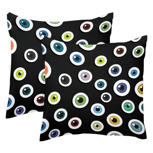 Housses de coussin velours 50x50 motif Halloween doux
