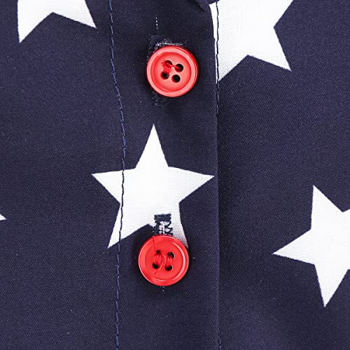 Image of ODIZLI Women's Summer Retro Vintage Sleeveless Floral Polka Dot Print Midi A-line Dress S-2XL