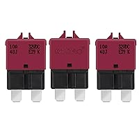 Vista 22 de GLOSO Disyuntor E39 (T3) Fusible de reinicio manual para automóvil, camión, RV, automotriz, barco marino, motor de arrastre y cableado