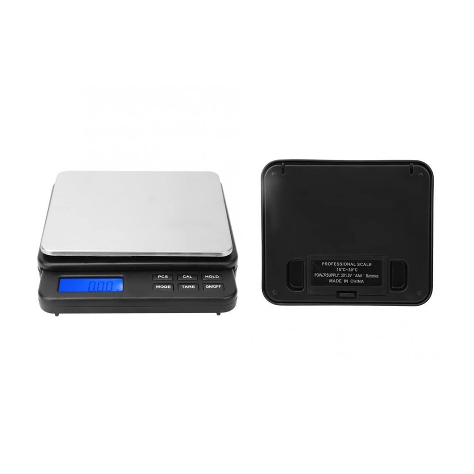 Báscula de Cocina Mini báscula de Cocina Digital de Alta precisión, báscula electrónica, con Pantalla retroiluminada Azul, 1000 g/0,01 g, para Accesorios de Cocina de Laboratorio