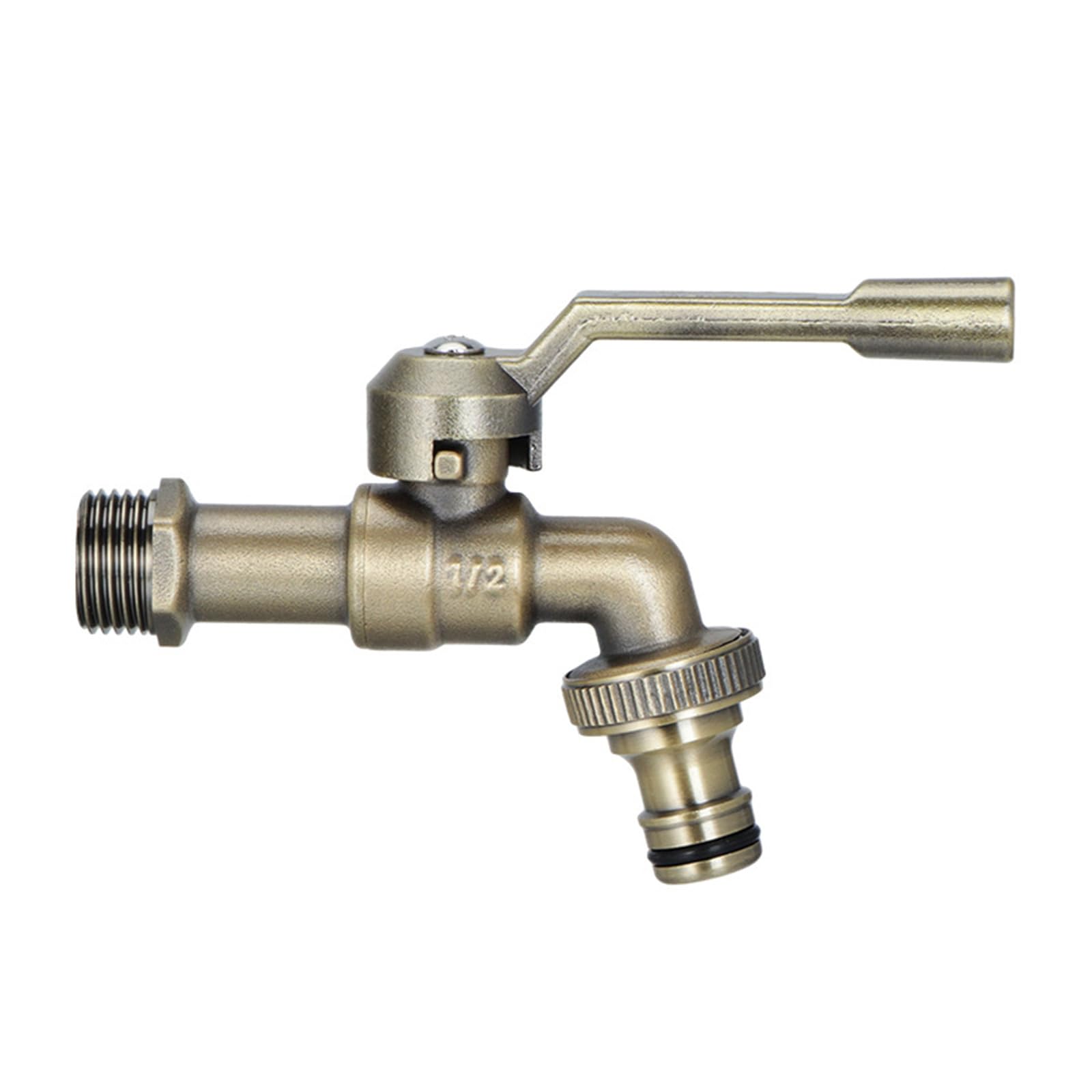 Msioytog B Flows Outdoor Faucet Freeze Proof Metal Garden Spigot Strong Not Erosion Garden Tap For Grass Use Freeze Resistant Faucet