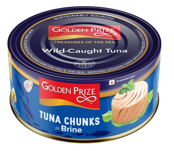 Golden Prize Tuna Chunk in Brine – High Protein Fresh & Ready-to-Eat Seafood - 185g (Pack of 12 units)-picture-29