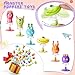Deekin 48 Pieces Big Eye Animal Spring Launcher Toys - 6 Styles Jumping Bouncy Party Favors for Boys Girls, Classroom Prizes Return Gifts Goodie Bag Fillers