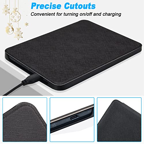Image of DMLuna Case for Kobo Clara BW (Model N365) / Clara Colour (Model N367) / Clara 2E 6 inch, Ultra Slim Lightweight Folio Premium PU Leather Protective Cover with Auto Sleep /Wake Function, Black