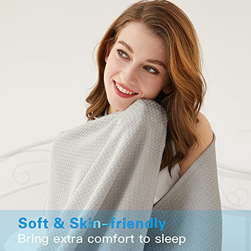 Image of AmyHomie Cooling Blanket 59 inchx79 inch, 100% Rayon Derived from Bamboo