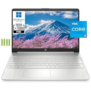 HP Windows 11 Pro 15 15.6" FHD Business Laptop Computer, 11th Gen Intel Core i5-1135G7, 16GB RAM 512GB SSD, Intel Iris Xe Graphic, Numeric Pad, Long Battery Life, Wi-Fi 5, Bluetooth 4.2, USB, w/Battery