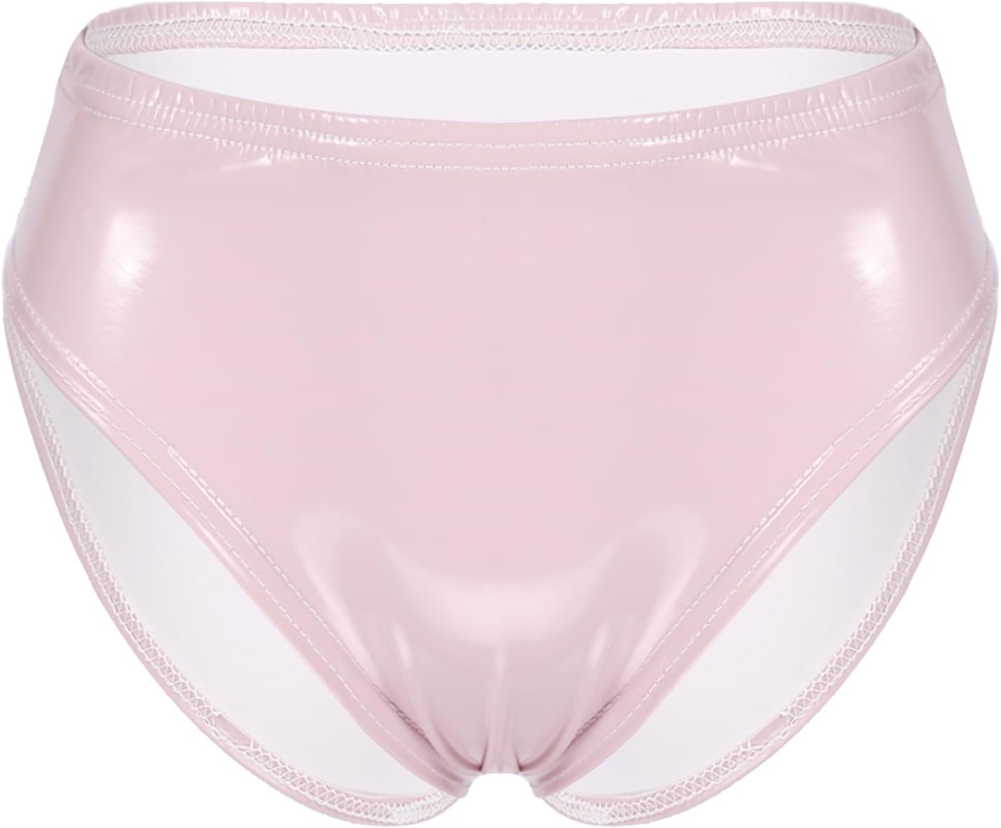 Womens Wet Look Patent Leather Briefs Underwear Club Dancing Elastic Waistband Panties