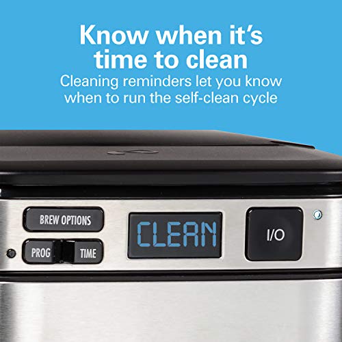 Hamilton Beach Programmable Coffee Maker, 12 Cups, Front Access Easy