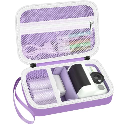 Grapsa Kids Camera Case for Instant Print and Film Cameras, Purple