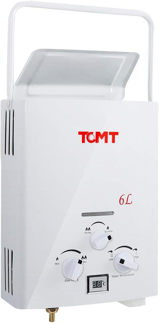 Exclusive Discount 60% Price Tengchang Portable 6L Propane Hot Water Heater Tankless 1.6 GPM Gas LPG Outdoor RV Camper