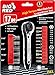 BIG RED BHT-17HTRS01R Torin Mini Ratchet Wrench Screwdriver Set, 36 Teeth Reversible Super High Torque 1/4