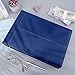 Antner 7 Ring Business Checkbook Binder for Business Checks, 600 Checks Capacity, PU Leather Check Book Binder Cover with Zipper Pouch, Executive Check Book Binder Holder for 9 x 13 Sheets, Navy Blue