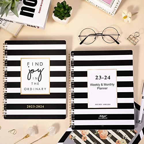 Planner 2023-2024 - Jul. 2023 - Jun. 2024, 2023-2024 Planner With Tabs, Academic Planner 2023-2024, 2023-2024 Academic Planner Weekly & Monthly, 8" X 10", Holidays + Thick Paper + Twin-Wire Binding #TOP1