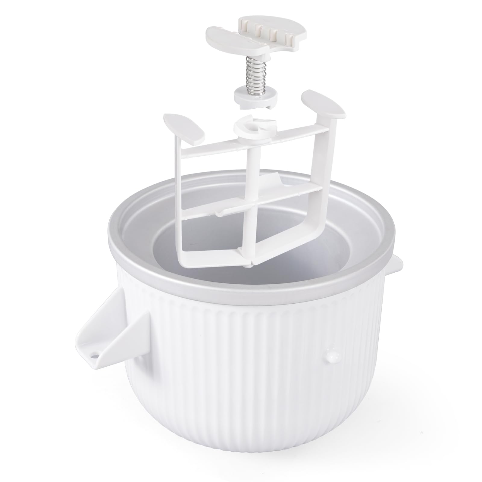Eiscrememaschine Aufsatz für Kitchenaid, 2 Quart gefrorenes Eis Schüssel für Standmixer 4.5/5/6/7QT, Sorbet Gelato Maker für hausgemachtes Eis, Dessert, Joghurt